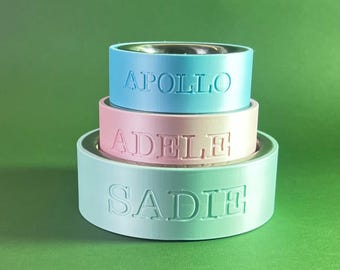 Personalized 3D Printed Pet Bowl: Custom Cat and Dog Food Bowl