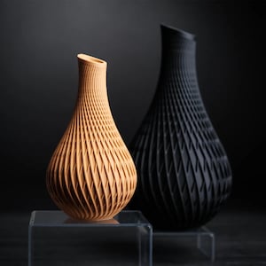 Unique 3D Printed Vase - Modern 3D Printed Design for Elegant Displays - Elegant Home Decor - Unique Flower Vase -  House Warming Gifts