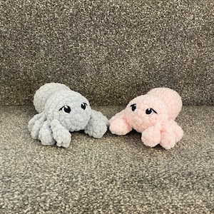 Crochet Baby Spider Plushie | Handmade Amigurumi Toy | Cute Soft Stuffed Animal | Halloween Decor | Creepy Cute Gift for Spider Lovers