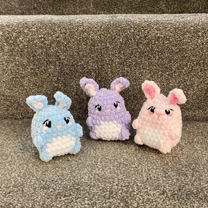 Crochet Bunny Plush: Handmade Amigurumi Rabbit, Soft Easter Decor