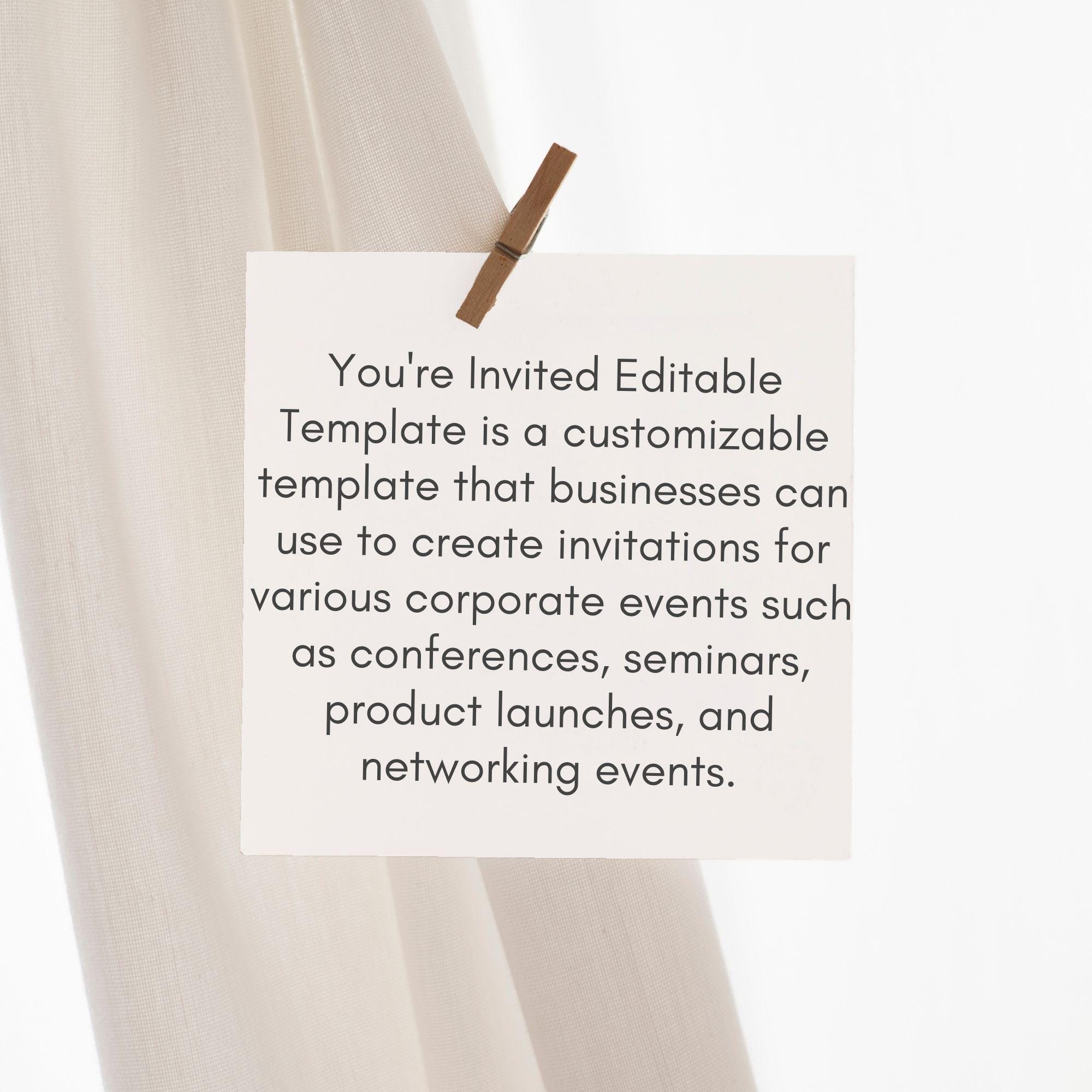 Launch Party Invite, Grand Opening Flyer, Create Your Own Business ...