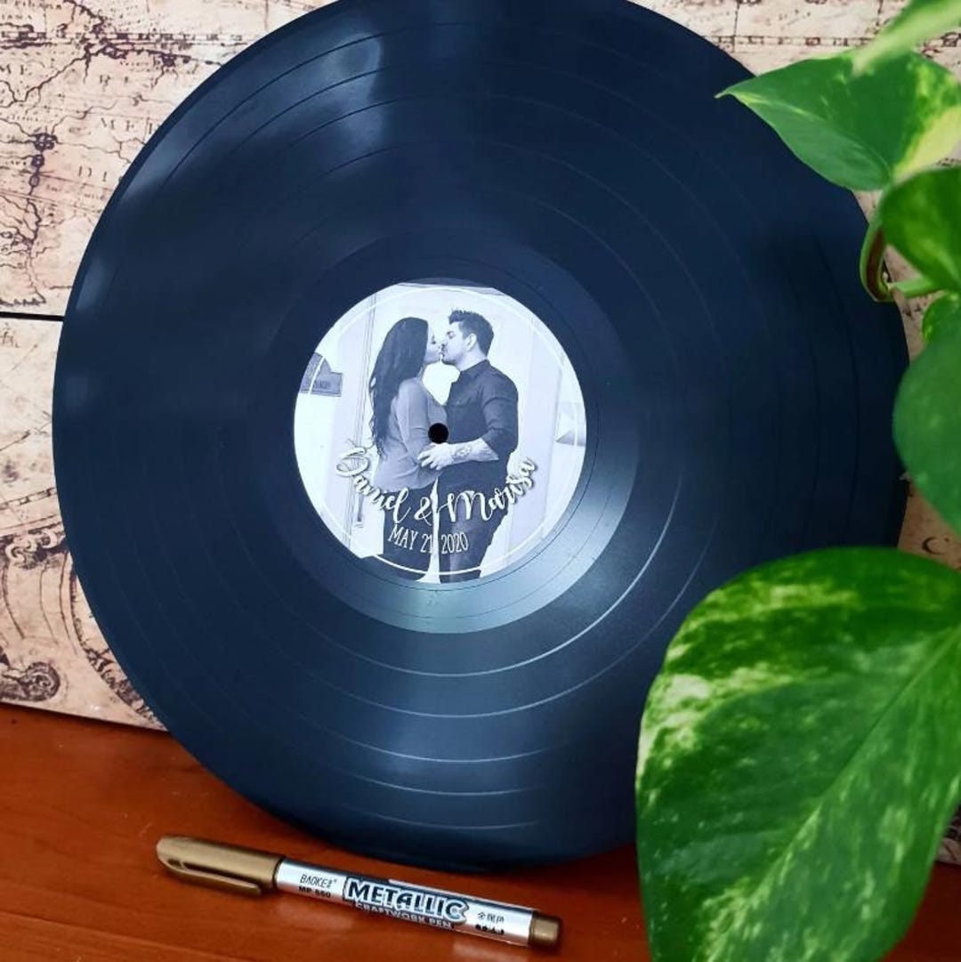 Label Signing CUSTOM Label - Record Vinyl Guest Signing Book - Music Lover Man Cave ...