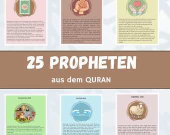 Lernkarten für Kinder über die Propheten auf Deutsch, Islam, Muslim, Lernen, Kinder, Koran, Quran, Wunder des Quran