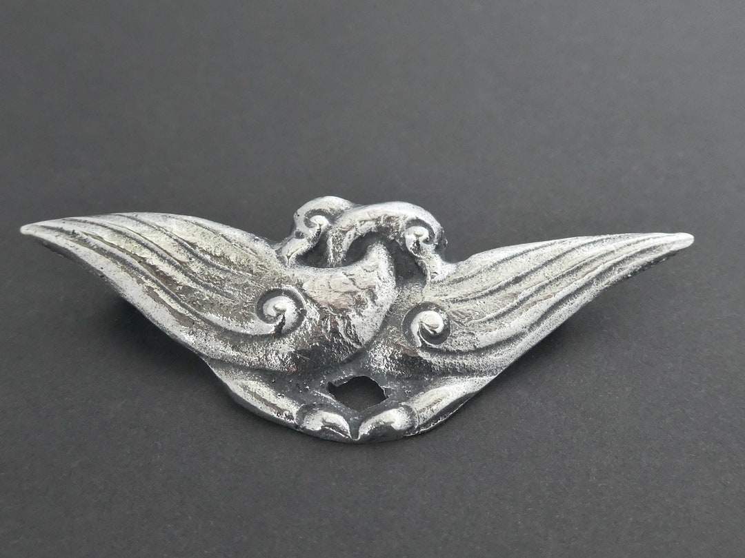 Vintage World War Two Sterling Silver Sweetheart Swan Brooch Hallmarked ...
