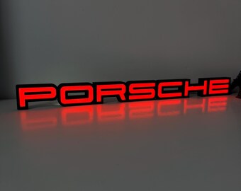 Rode Porsche LED-lamp - Interieurdecoratie - Slaapkamer - Kantoor - Gamekamer - USB
