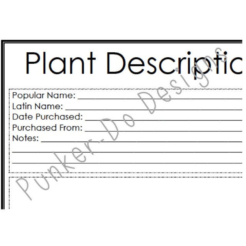 INSTANT DOWNLOAD Gardening Journal Binder Planner Printable PDFs 25 pages by PunkerDo Designs image 3