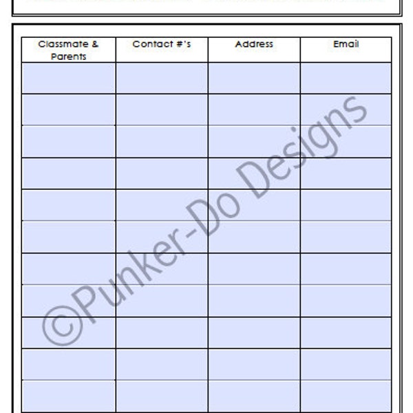 Schulplaner Binder - Schüler/Kind Organisation - Back to School - INSTANT DOWNLOAD