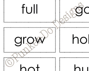 Third Grade Sight Word Dolch flash cards - Instant Download Printable PDF - by Punker-do Designs - Classroom & Homeschool