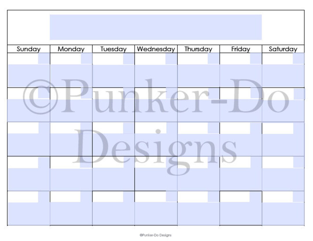 Editable Monthly Calendar - Reusable - INSTANT DOWNLOAD - Etsy