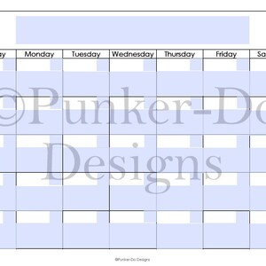 Editable Monthly Calendar - Reusable - INSTANT DOWNLOAD