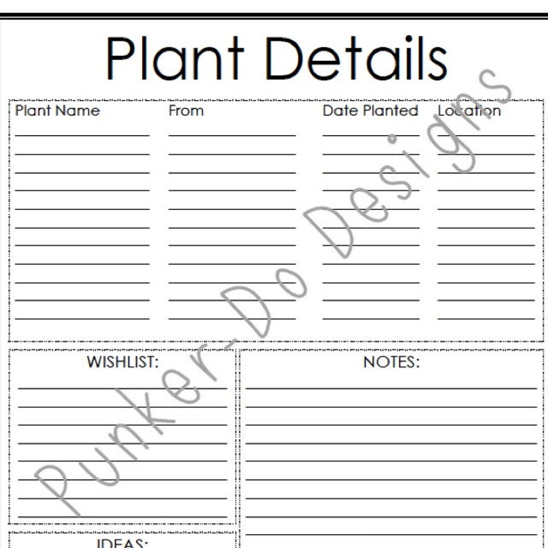 INSTANT DOWNLOAD Gardening Journal Binder Planner Printable PDFs 25 pages by PunkerDo Designs image 2