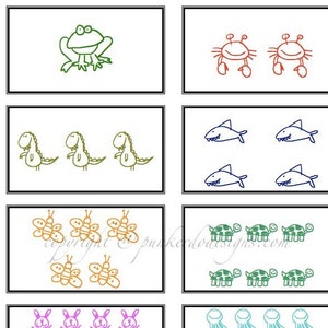 Number Fun - Printable PDF - Flashcards, Memory, More - Instant Download - Classroom & Homeschool