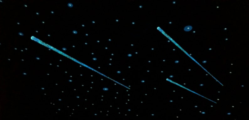 Glow in the Dark Outer Space Ceiling Mural Beautiful Milky image 7