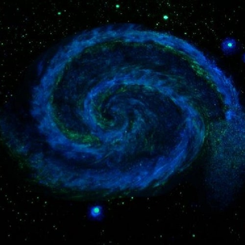 Glow in the Dark Glowing Whirlpool Galaxy Decal and Ceiling Star Kit | DIY Outer space illusion Decals that are amazingly realistic