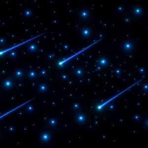 Glow in the Dark Star Decals Kit: 3D Comet Bedroom Ceiling Decor