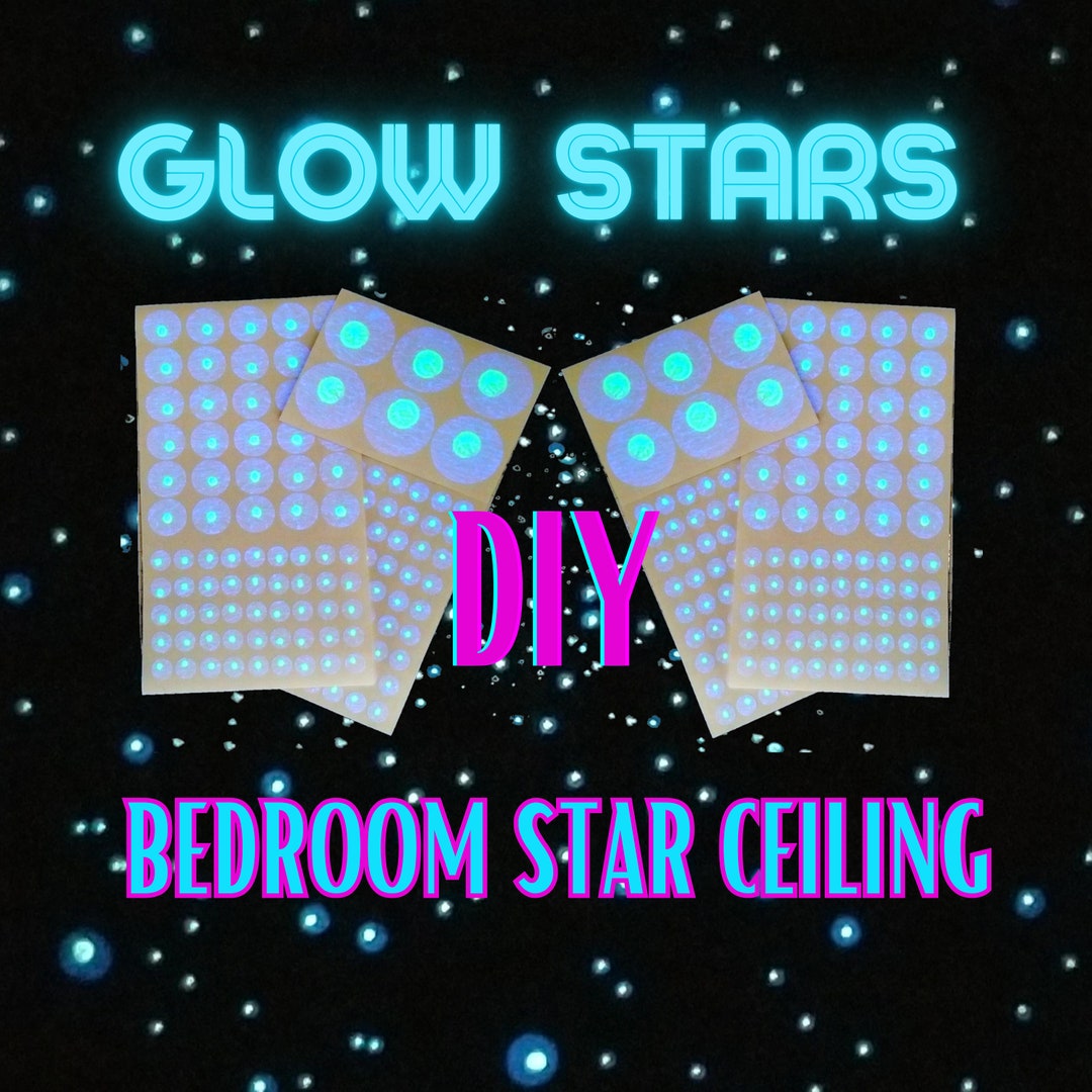 Realistic Glow in the Dark Ceiling Stars Kit for Larger Rooms Etsy