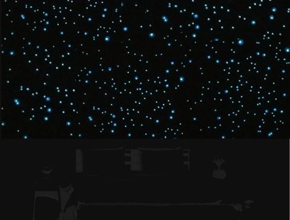 Glow in the Dark Star Decals for Ceiling, Outer Space Theme Room Decor, Very Realistic Glow Stars