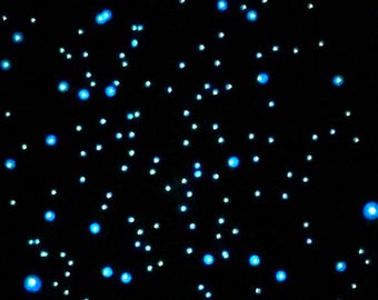 Glow in the Dark Ceiling Stars: Hand Painted Halo Star Decals