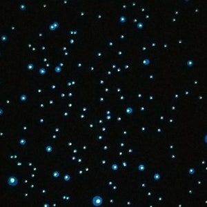 800+ Glow in the Dark Halo Star Stickers for Md-Lg bedroom Ceilings and Walls 4 Sizes 3 Colors