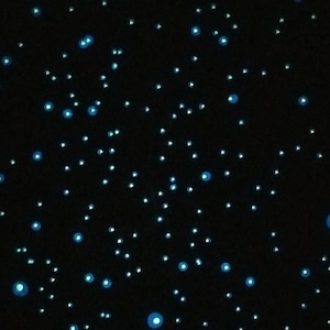 Glow in the Dark Ceiling Stars!  Create a realistic night sky star ceiling with our hand painted Halo Stars.