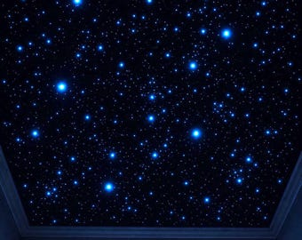 Glow in the Dark Ceiling Stars: Hand Painted Halo Star Decals