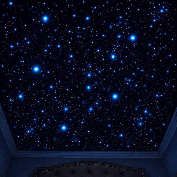 Glow in the Dark Ceiling Stars: Hand Painted Halo Star Decals