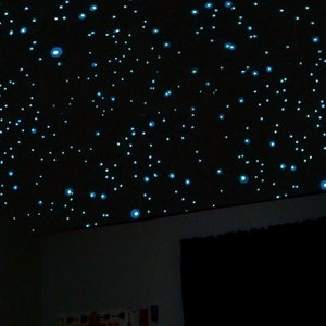 Glow in the Dark Halo Star Stickers for Ceilings and Walls 4 Sizes 3 Colors