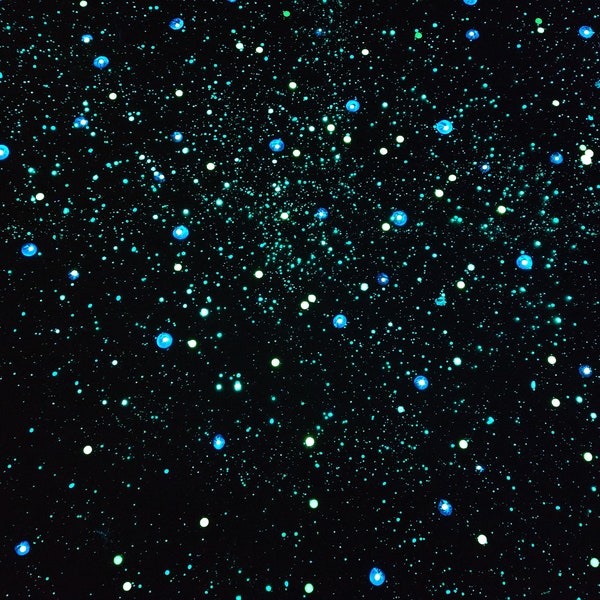 Glow in the Dark 1,000 Star Poster - Magical Outer Space Window for Bedroom ceilings or walls - Realistic Stars twinkle and glimmer 24 x 40"