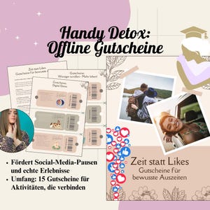 Vouchers for Digital Detox – Conscious break from smartphones and social media for a better quality of life and relaxation in everyday life