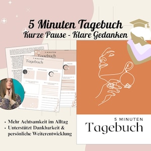 5 Minuten Tagebuch - Journal für mehr Dankbarkeit und Achtsamkeit im Leben