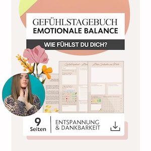 Emotioneel dagboek (pdf): Emoties reguleren – Gevoelens begrijpen en erover reflecteren | Werkboek voor zelfreflectie voor emotionele stabiliteit