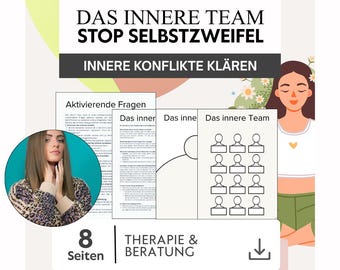 Stop self-doubt – Understand inner voices & resolve inner conflict | The Inner Team Workbook (German) | Self-reflection exercises (PDF)