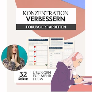 Mejora la concentración y experimenta el flujo: ejercicios para enfocarse, tener claridad y trabajar de forma productiva | Cuaderno de ejercicios en PDF