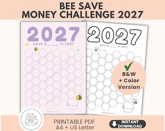 Sfida di risparmio Bee Save 2027 / Monitoraggio del favo (Download digitale)