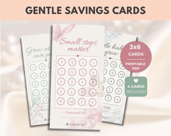 Carte per un risparmio delicato – 3x6 per una gestione flessibile del budget, senza tracciamento delle spese (Download PDF)