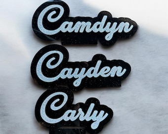 Letrero personalizado de acrílico cortado con láser para perchero / Adorno para concurso de baile / Bolsa de baile