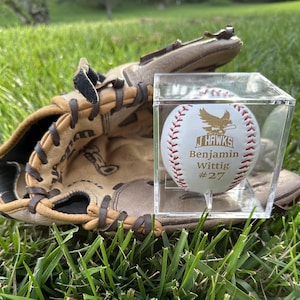 Personalized Laser Engraved Baseball: Coach, Team, or Dad Gift