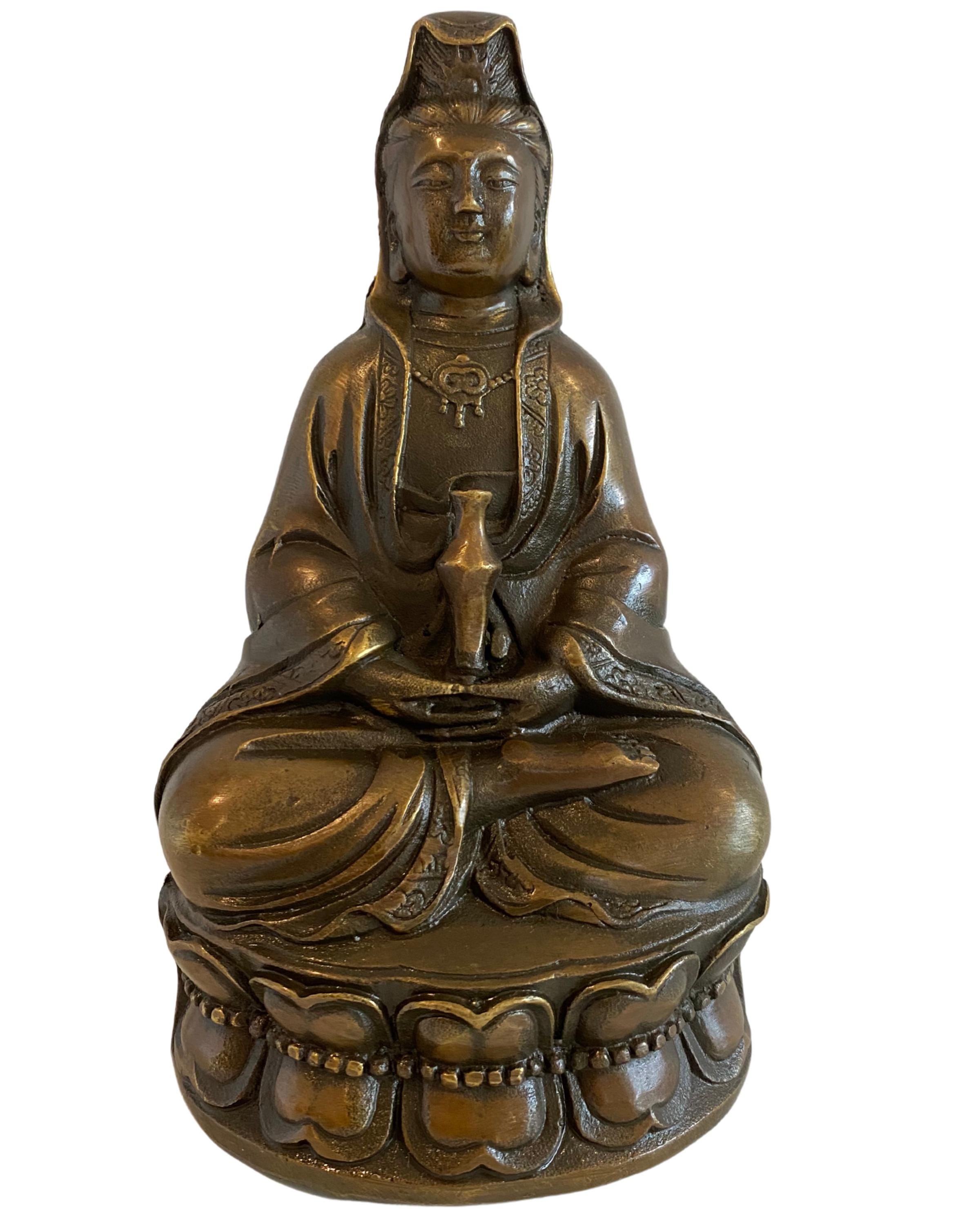 仏像 - 中国の青銅製観音 - Etsy 日本