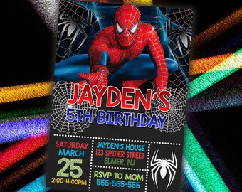 Superhero Birthday Invitation – Personalized Superhero Party (Digital File)