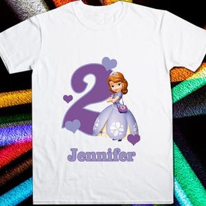 Personalized Princess Birthday Shirt Iron-On Transfer (Digital Download)