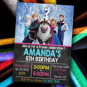 Princess Invitation Printable File - Princess Invitation - Princess Birthday Invitation - Princess High Resolution Images