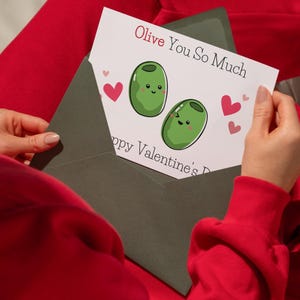 Pacchetto di biglietti a tema culinario per San Valentino / 20 biglietti digitali stampabili / Carini giochi di parole kawaii sull'amore / Download immediato / Regalo fai da te per San Valentino