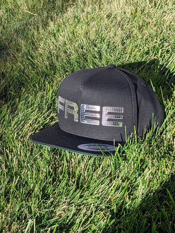 Writing on sales hat brim