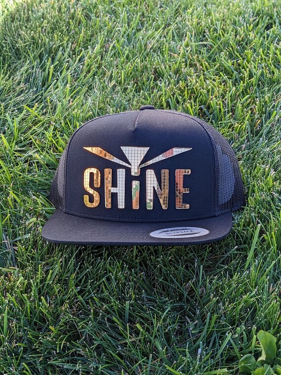 Hat with writing under brim sale