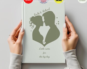 Wedding Notes Journal Personalized Couple Keepsake Book Custom Name Love Notebook for Bride and Groom Marriage Memory Meaningful Gift