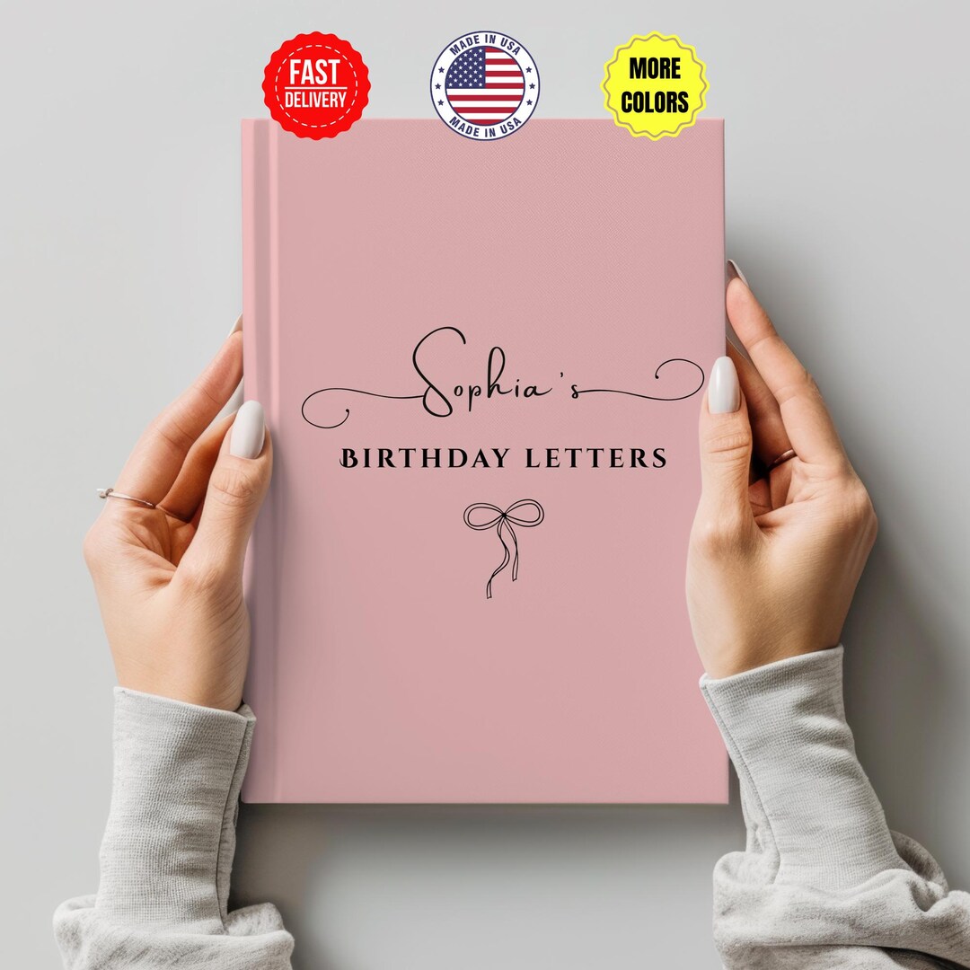 Personalized Birthday Letters Journal, Custom Name Keepsake Book ...