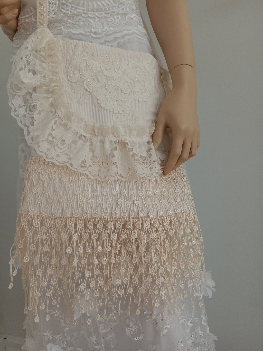 Ivory Charleston Beaded Tote main image 0