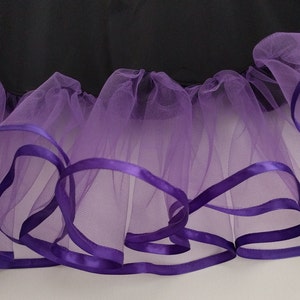 Slip Extender Cranberry Tulle / Satin Ribbon RuffleTrimmed Slip, Thanksgiving, Christmas Party Available in Many Colors image 9