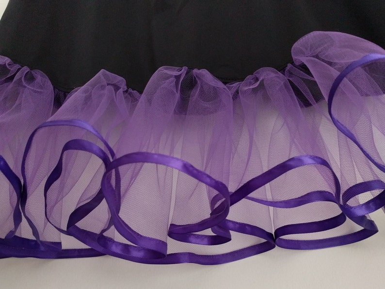 Slip Extender Cranberry Tulle / Satin Ribbon RuffleTrimmed Slip, Thanksgiving, Christmas Party Available in Many Colors image 9