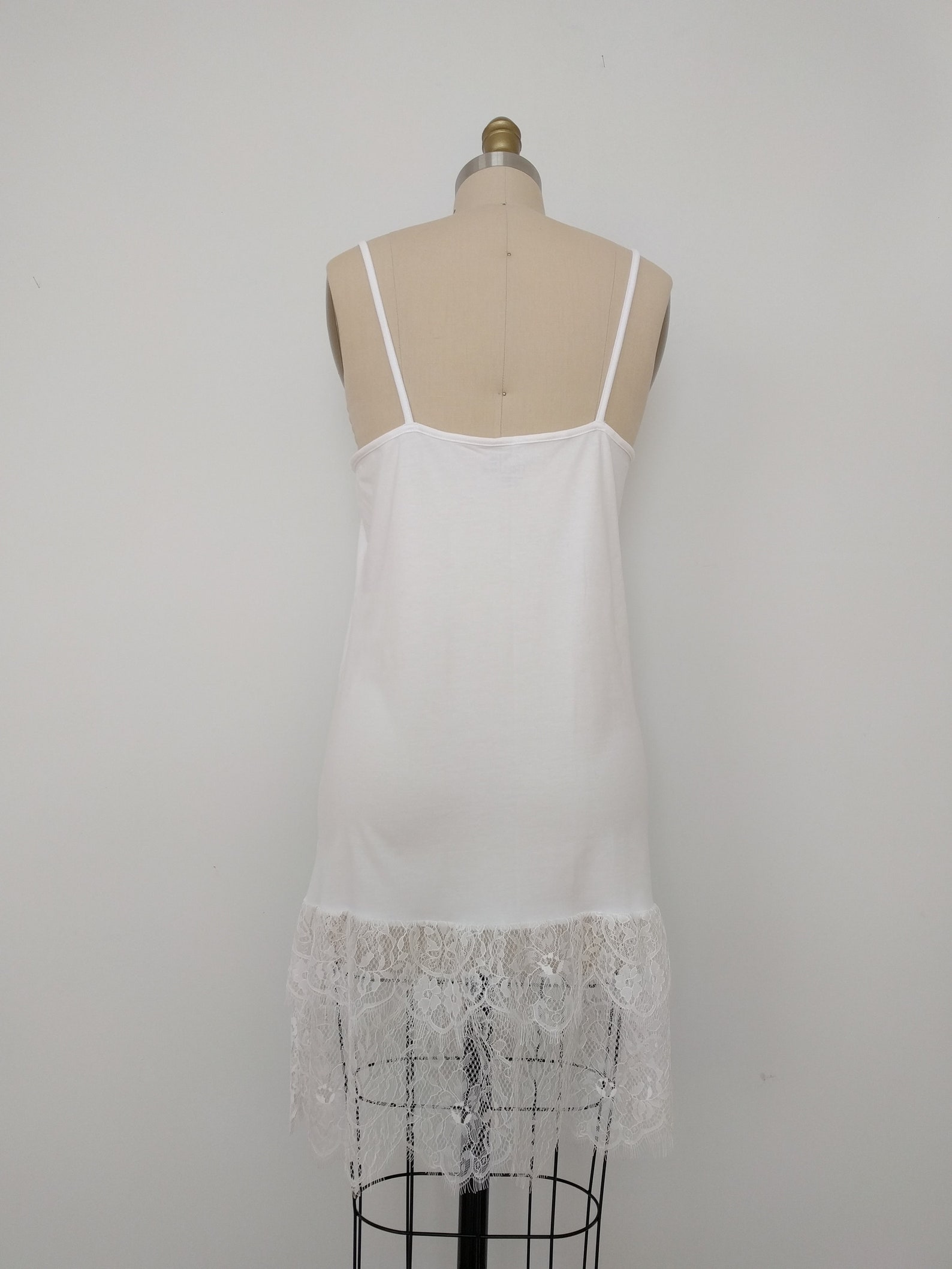 Shirt Extender White Lace Camisole Top Slip Extender Dress Etsy